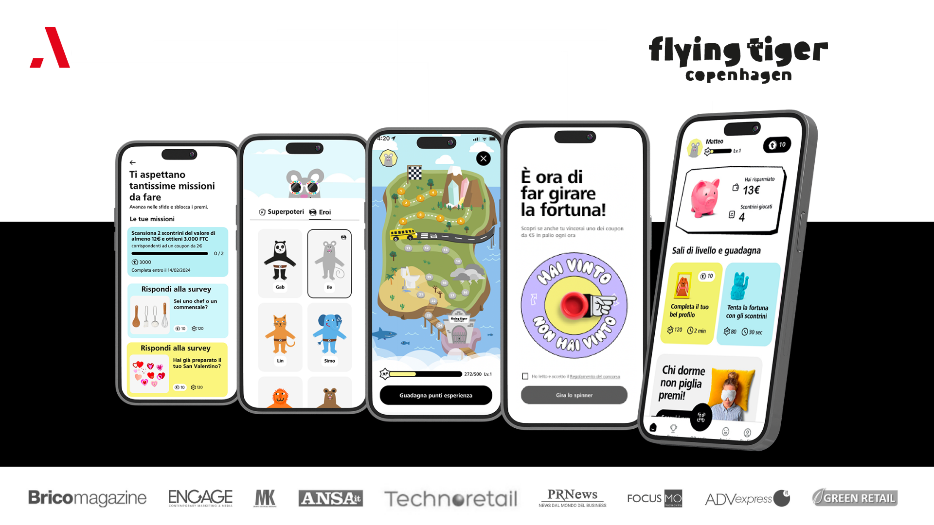 Insieme a Flying Tiger Copenhagen abbiamo ridisegnato la loyalty con una nuova app di gamification premiata agli International Loyalty Awards di Dubai